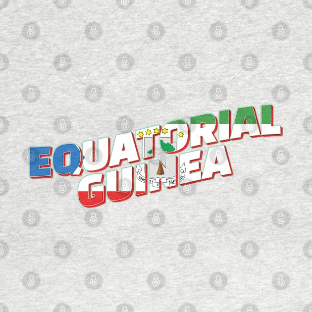 Equatorial Guinea Vintage style retro souvenir by DesignerPropo